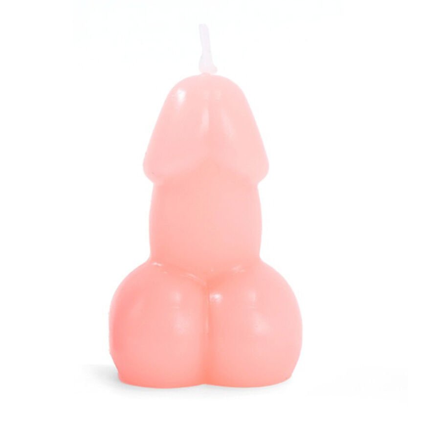 DIABLO PICANTE - VELA CON FORMA DE PENE COLOR ROSA DIABLO PICANTE