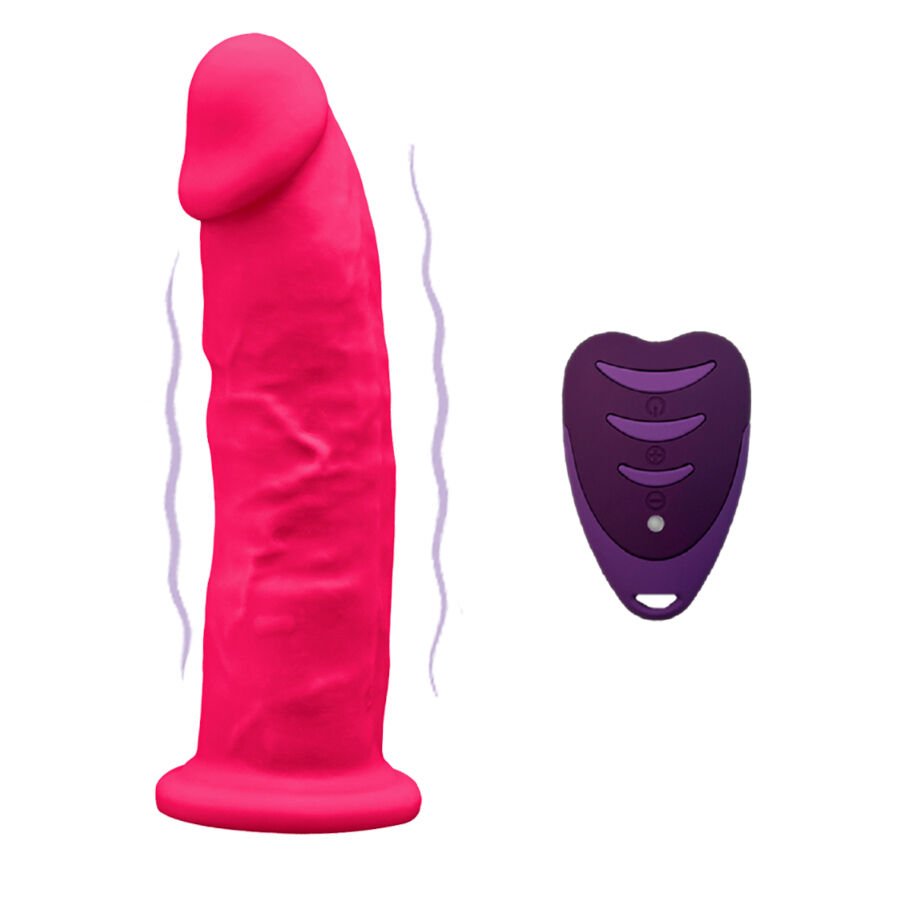 SILEXD - PENE REALÍSTICO MODELO 2 ROSA + CONTROL REMOTO LRS 17 CM SILEXD
