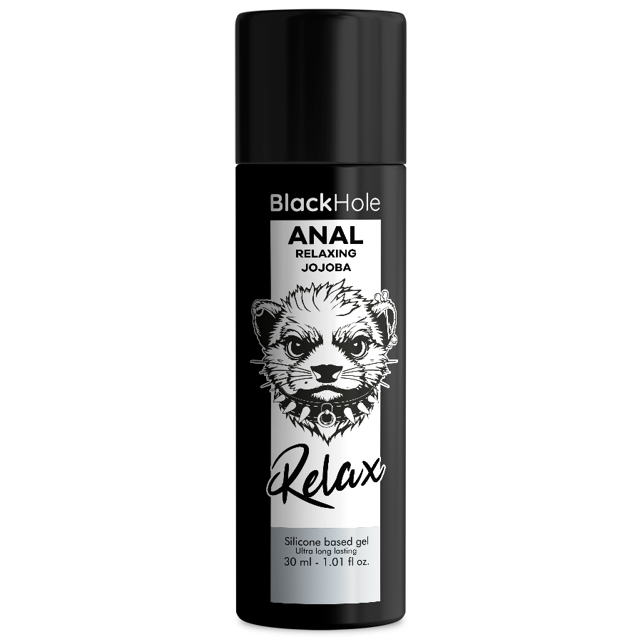 BLACK HOLE -  ANAL RELAXING CON JOJOBA BASE SILICONA 30 ML BLACK HOLE