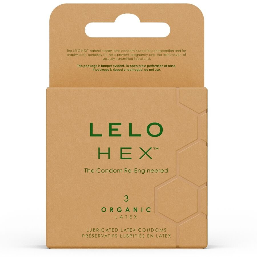 LELO - HEX ORGANIC PRESERVATIVO CAJA 3 UDS LELO
