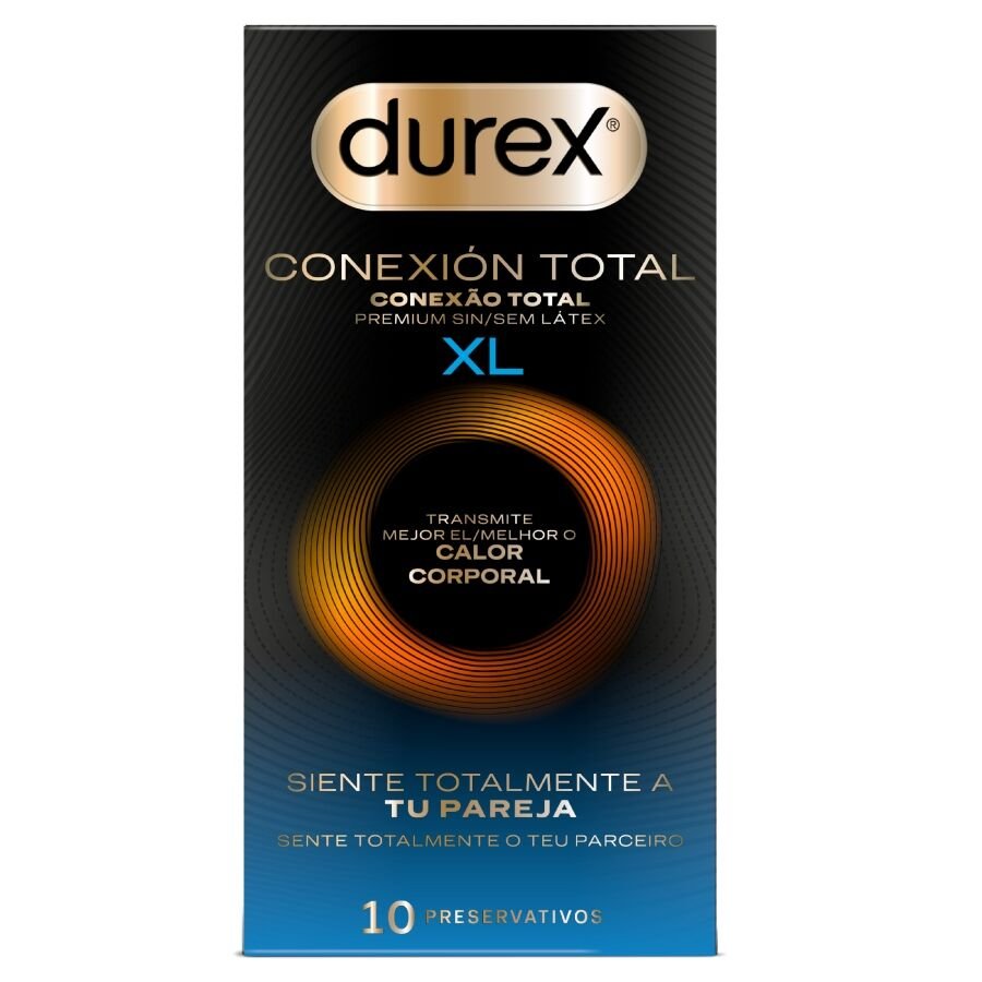 DUREX - CONEXIÓN TOTAL XL ULTRA FINO PLUS SIN LÁTEX 10 UNIDADES DUREX CONDOMS