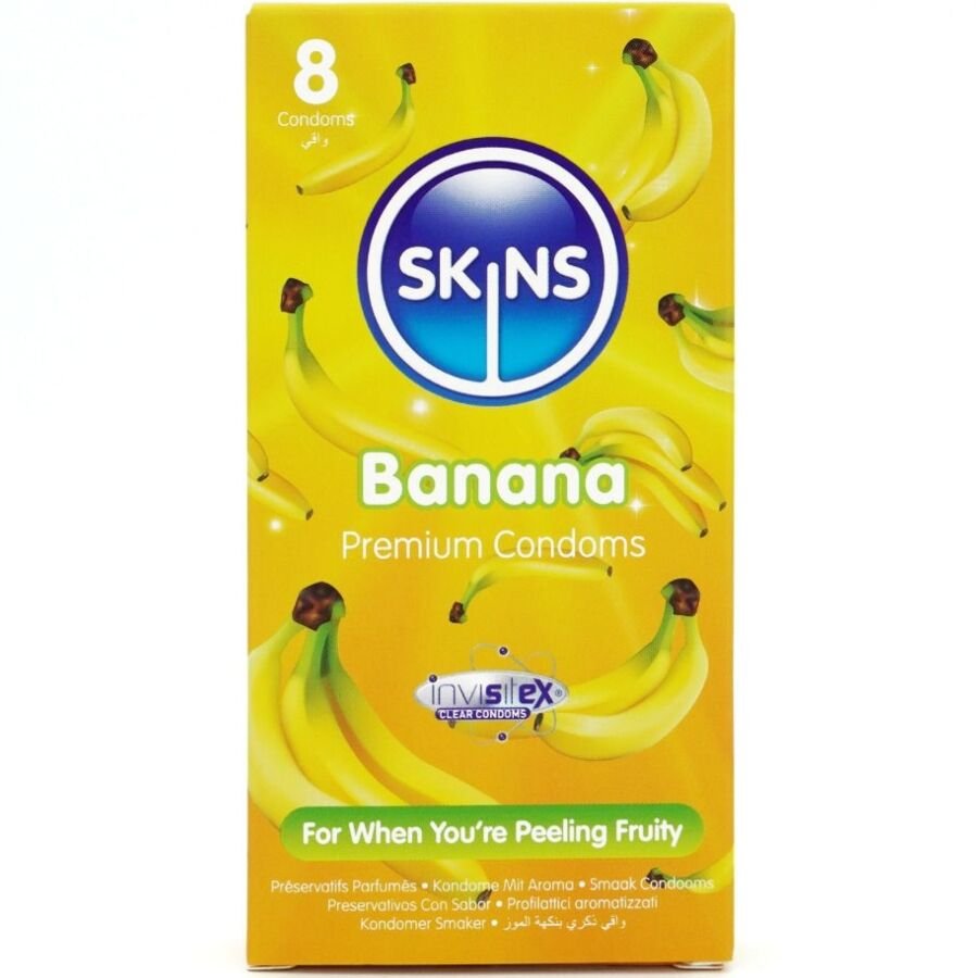 Comprar Skins - Preservativos Premium Sabor Plátano Pack 8 Skins - Preservativos Premium Sabor Plátano Pack 8