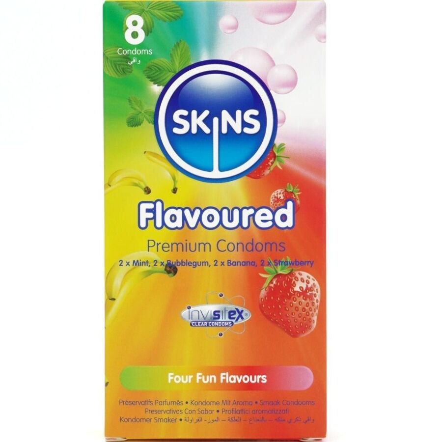 Comprar Skins - Multi Sabores Preservativos Premium Pack 8 Skins - Multi Sabores Preservativos Premium Pack 8