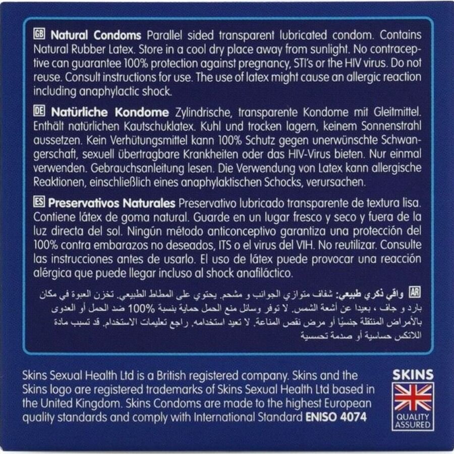 SKINS - NATURAL PRESERVATIVOS PREMIUM PACK 4