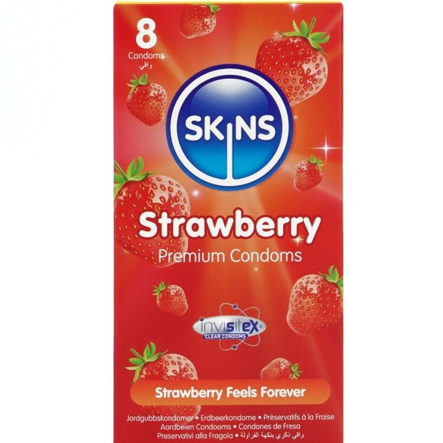 Comprar Skins - Preservativos Premium Sabor Fresa Pack 8 Skins - Preservativos Premium Sabor Fresa Pack 8