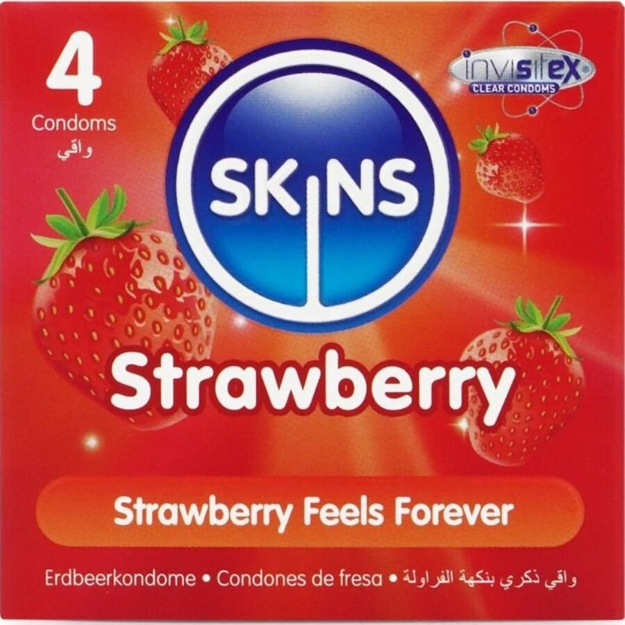 Comprar Skins - Preservativos Premium Sabor Fresa Pack 4 Skins - Preservativos Premium Sabor Fresa Pack 4