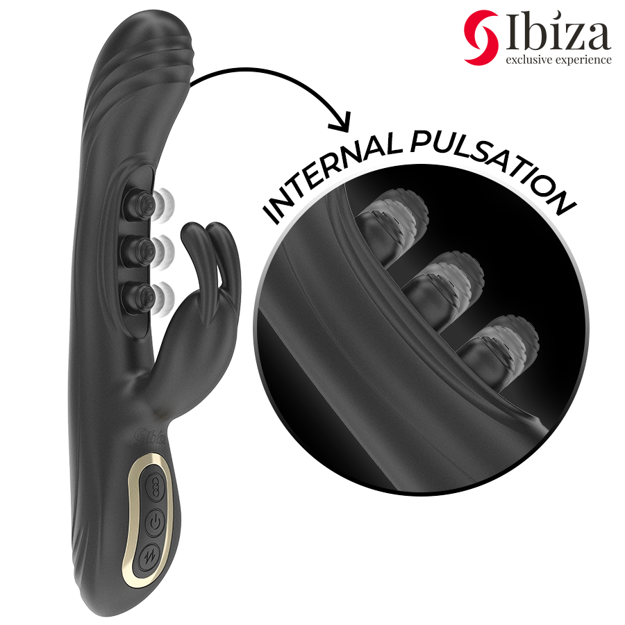Ibiza - Vibrador Rabbit Perlas Con Pulsación IBIZA - VIBRADOR RABBIT PERLAS CON PULSACIÓN