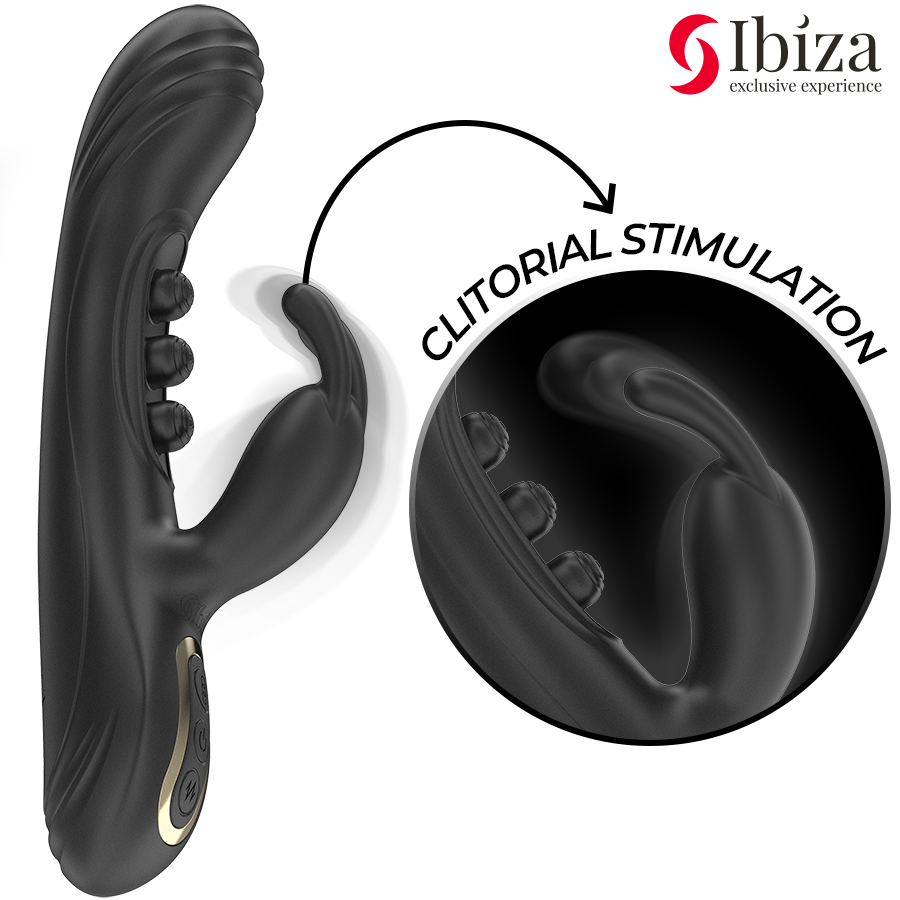 Ibiza - Vibrador Rabbit Perlas Con Pulsación IBIZA - VIBRADOR RABBIT PERLAS CON PULSACIÓN