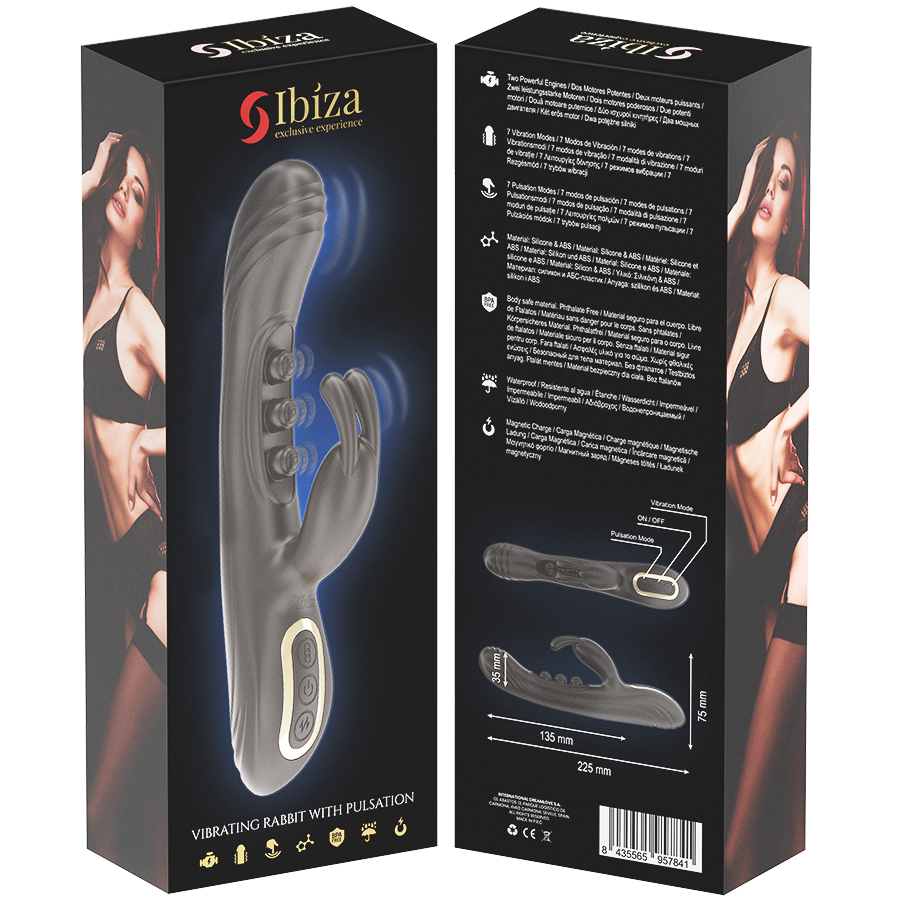 Ibiza - Vibrador Rabbit Perlas Con Pulsación IBIZA - VIBRADOR RABBIT PERLAS CON PULSACIÓN