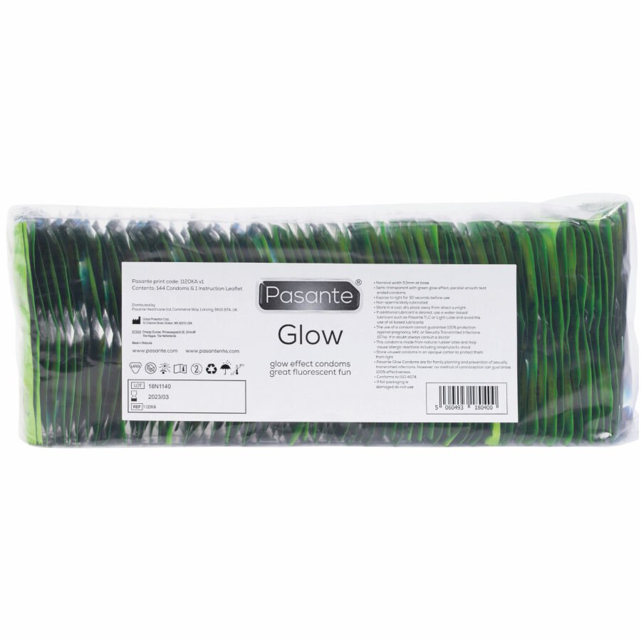 Pasante - Glow Preservativos Bolsa 144 Unidades