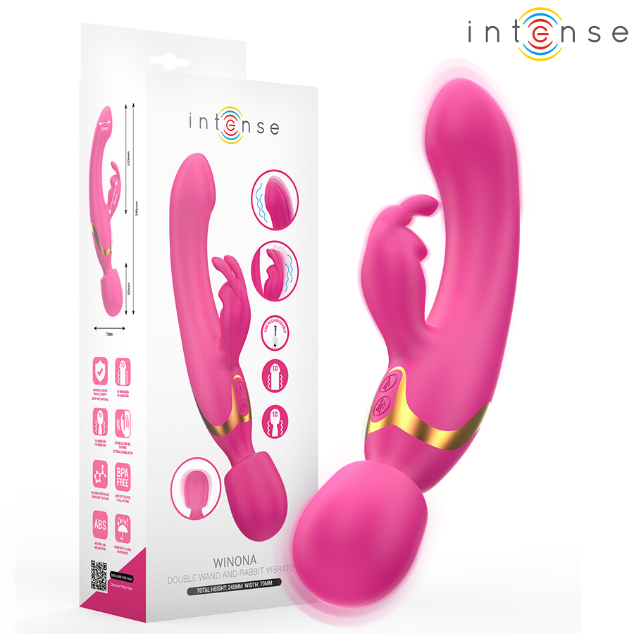 INTENSE - WINONA DOBLE VIBRADOR RABBIT & WAND INTENSE FUN