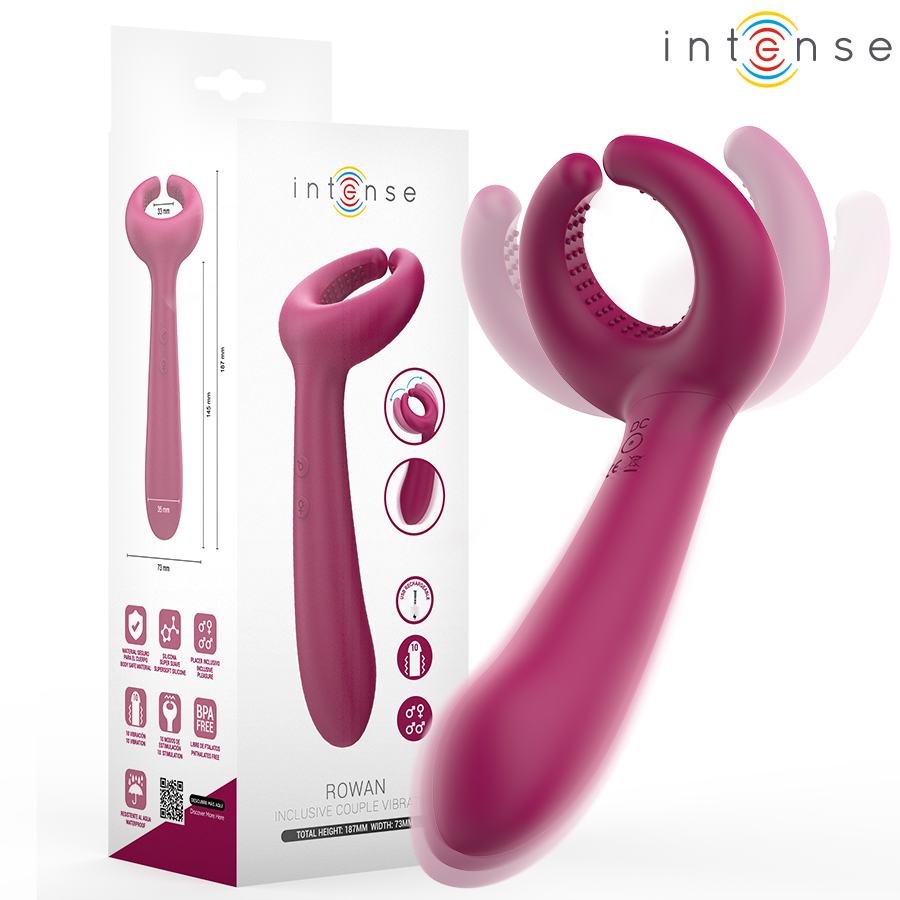 INTENSE - ROWAN VIBRADOR INCLUSIVO PARA PAREJAS INTENSE FUN