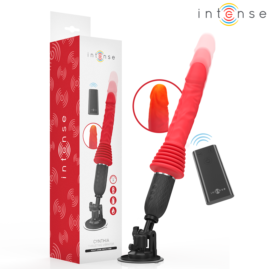 INTENSE - CYNTHIA VIBRADOR THRUSTING CONTROL REMOTO CON CALOR INTENSE FUN
