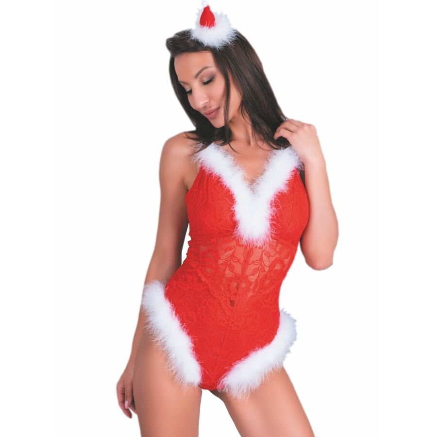 LIVCO CORSETTI FASHION - NAUGHTY SANTA LC 90706 BODY NAVIDEÑO L/XL LIVCO CORSETTI BODIES