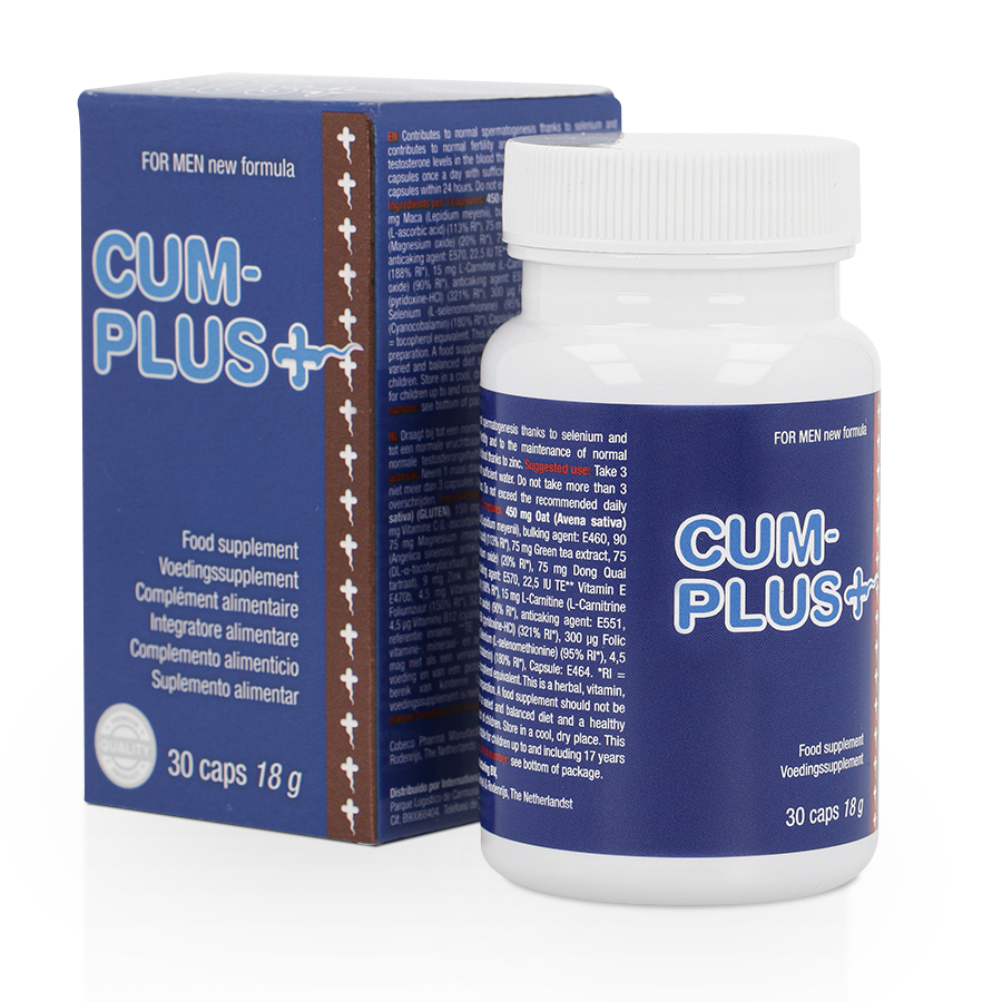 Cum Plus - Complemento alimenticio para la calidad del esperma y el bienestar masculino COBECO PHARMA
