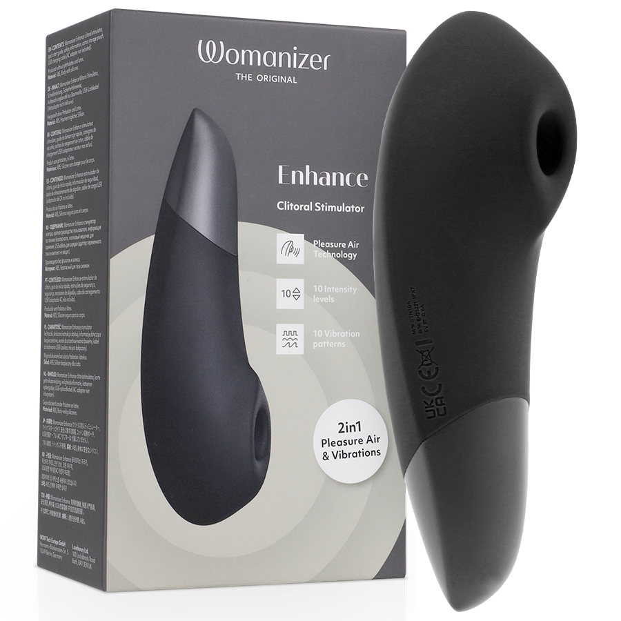 WOMANIZER - ENHANCE ESTIMULADOR DE CLITORÍS NEGRO WOMANIZER