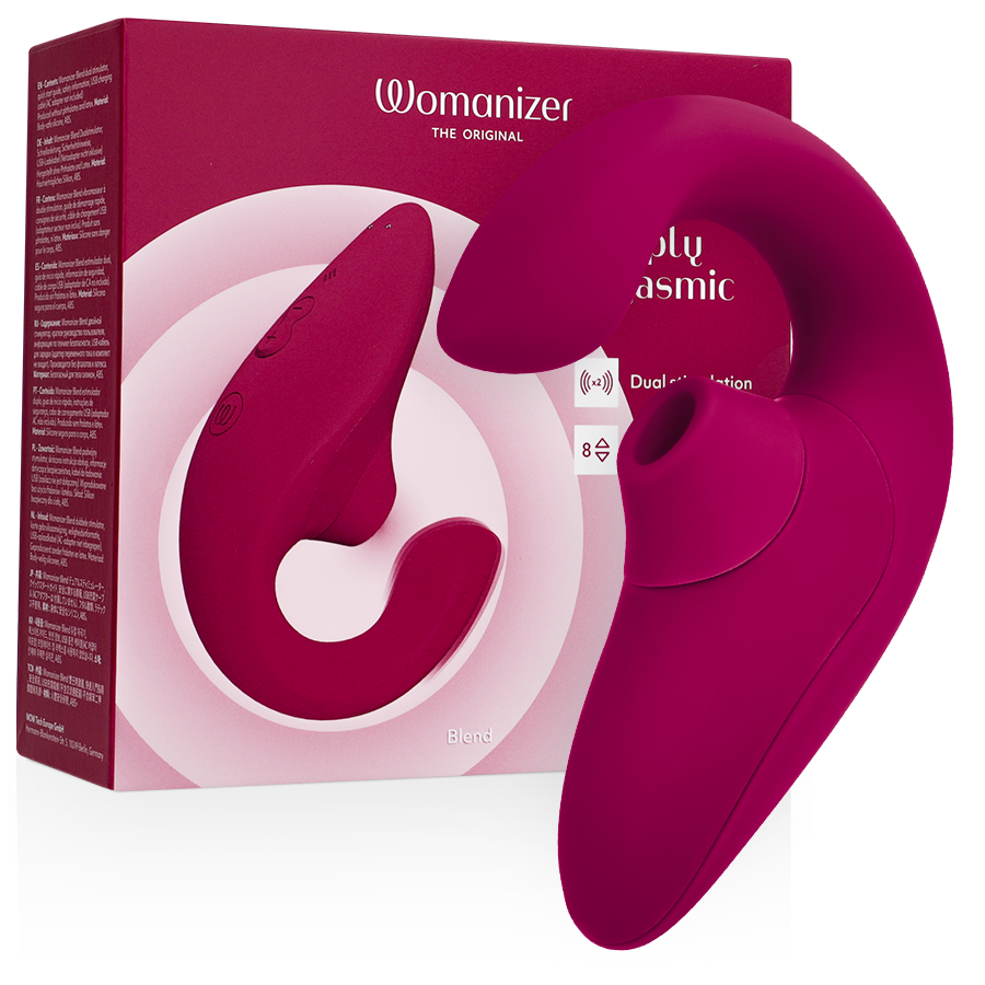 WOMANIZER - BLEND ESTIMULADOR VIBRADOR RABBIT FUCSIA WOMANIZER