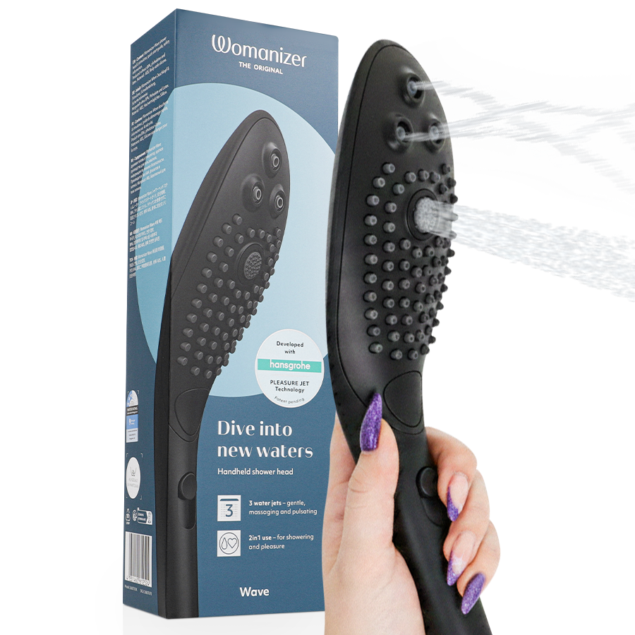 WOMANIZER - WAVE CABEZAL DE DUCHA ESTIMULADOR DE CLITORÍS NEGRO WOMANIZER