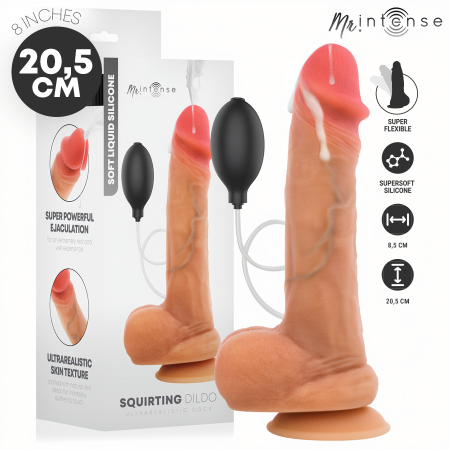 MR INTENSE - DANNY ULTRA-REALISTIC SQUIRTING COCK WITH TESTICLES 20.5 CM -Ø- 4 CM MR. INTENSE DILDOS