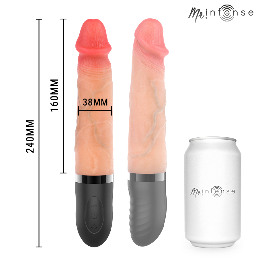 MR INTENSE - JEAN UP&DOWN VIBRATOR WITH HEAT EFFECT 24 CM -Ø- 3.8 CM