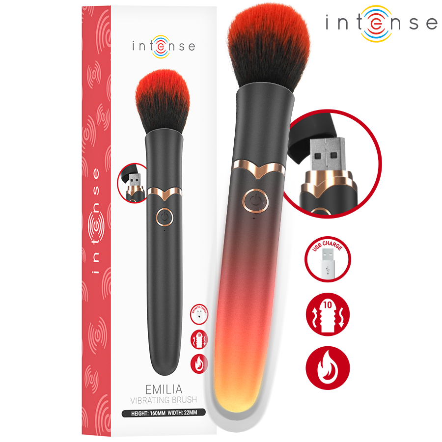 Intense - Emilia Heated Vibrating Brush 16 Cm
