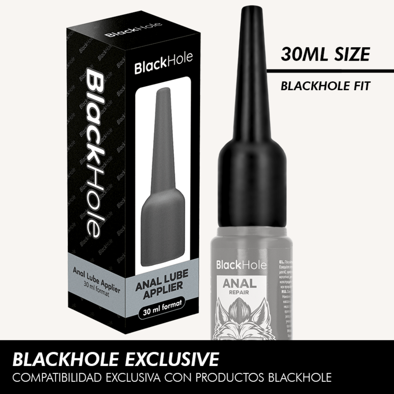 BLACK HOLE - ANAL LUBE APPLIER S SIZE 30 ML BLACK HOLE