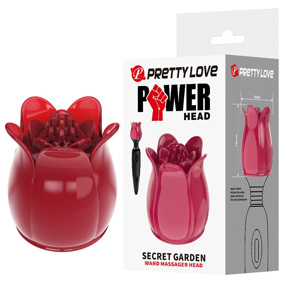 PRETTY LOVE - SECRET GARDEN CABEZAL MASAJEADOR ROSA PRETTY LOVE FLIRTATION