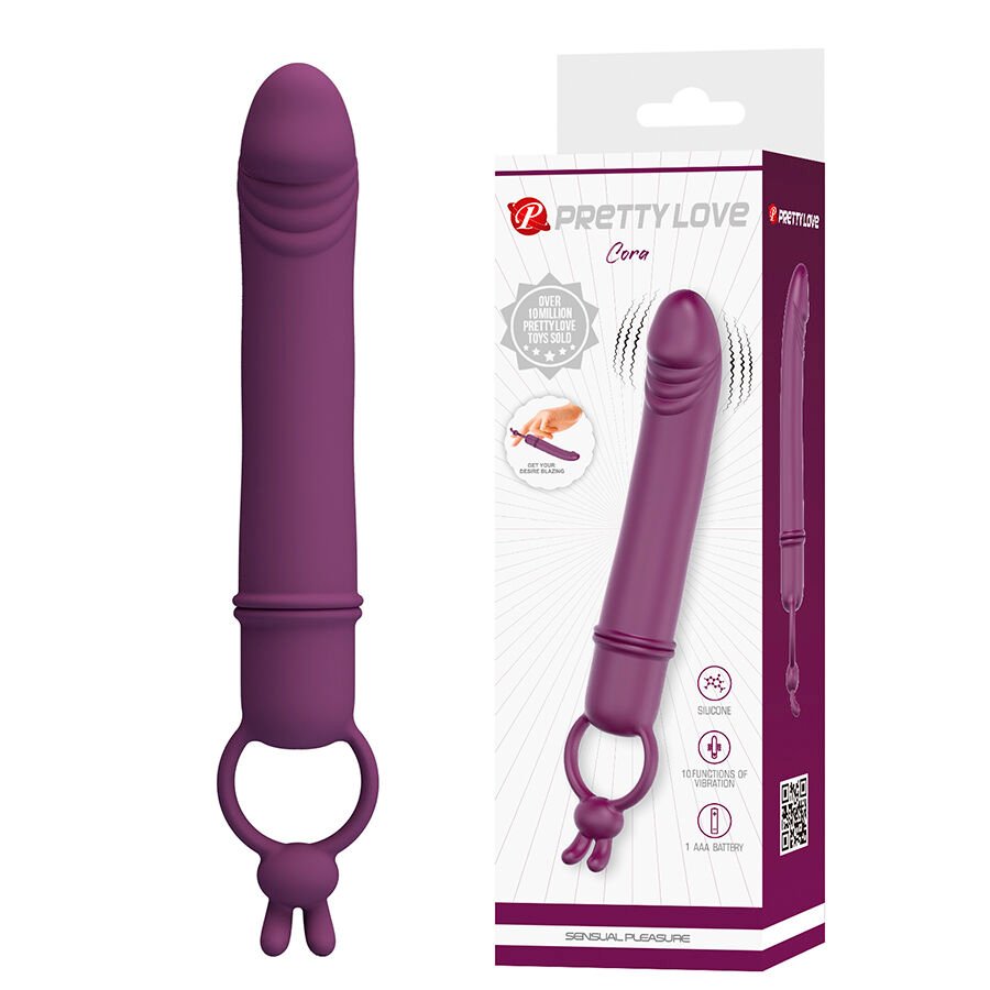 PRETTY LOVE - CORA VIBRADOR FORMA PENE CON ANILLO DE SUJECIÓN PRETTY LOVE FLIRTATION