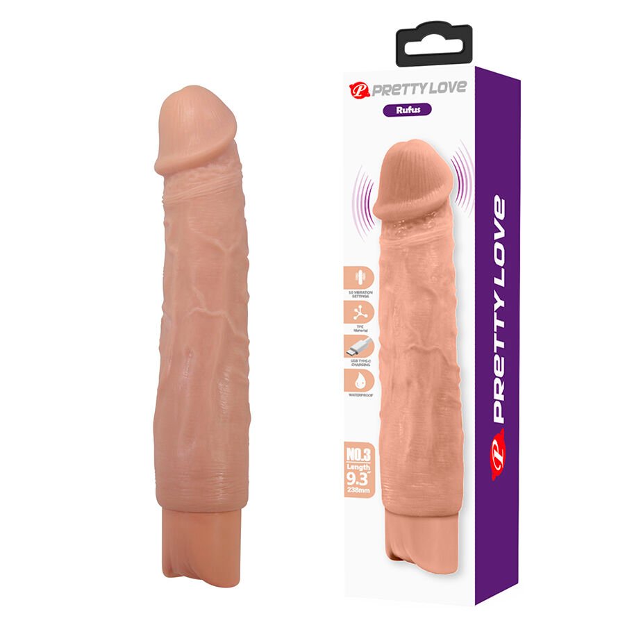 PRETTY LOVE - RUFUS VIBRADOR REALÍSTICO FLEXIBLE PRETTY LOVE HIGH GRADE