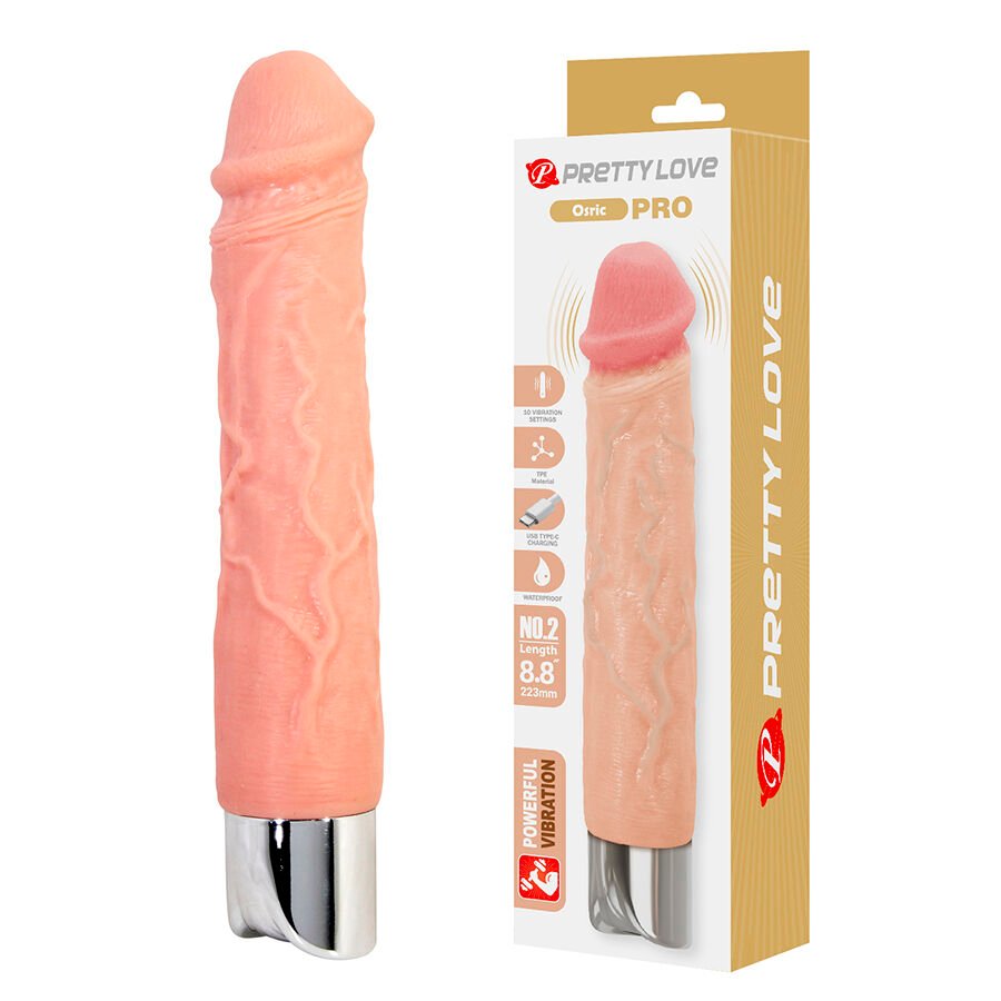 PRETTY LOVE - OSRIC PRO VIBRADOR REALÍSTICO FLEXIBLE PRETTY LOVE HIGH GRADE