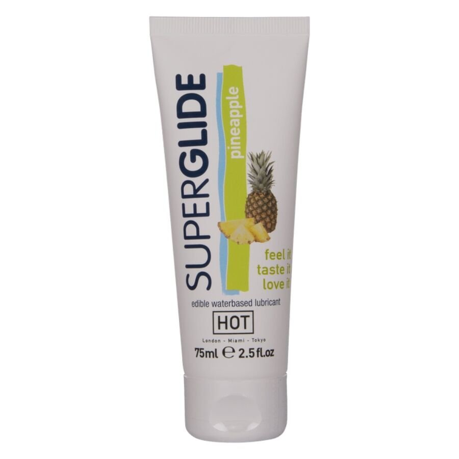 Comprar Hot - Superglide Lubricante Comestible Base Agua Piña 75 Ml