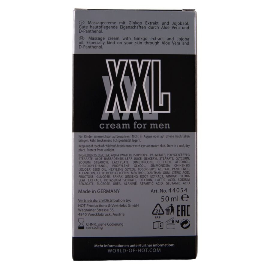 HOT - CREMA XXL PARA HOMBRE 50 ML