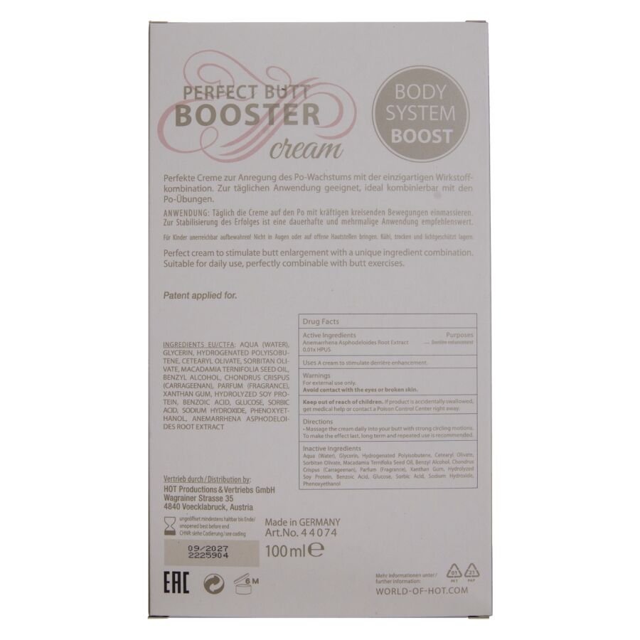 HOT - CREMA XXL BOOTY BOOSTER 100 ML