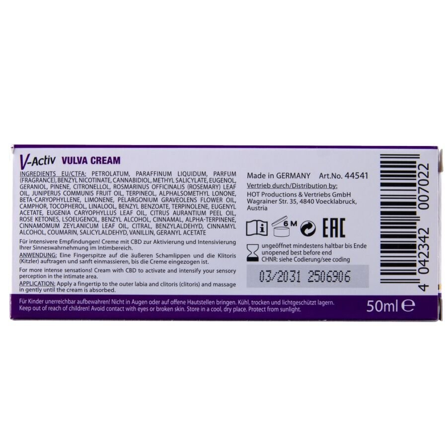 HOT - CREMA PARA VULVA CON CBD 50 ML