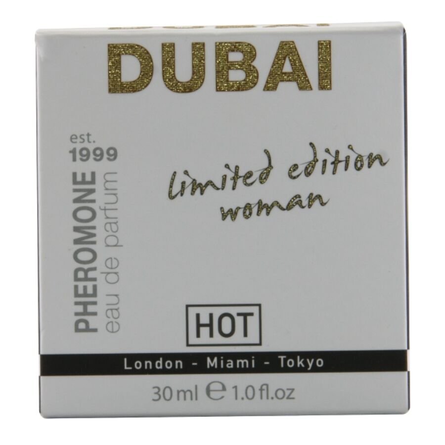 HOT - PERFUME CON FEROMONAS DUBAI EDICIÓN LIMITADA MUJER 30 ML