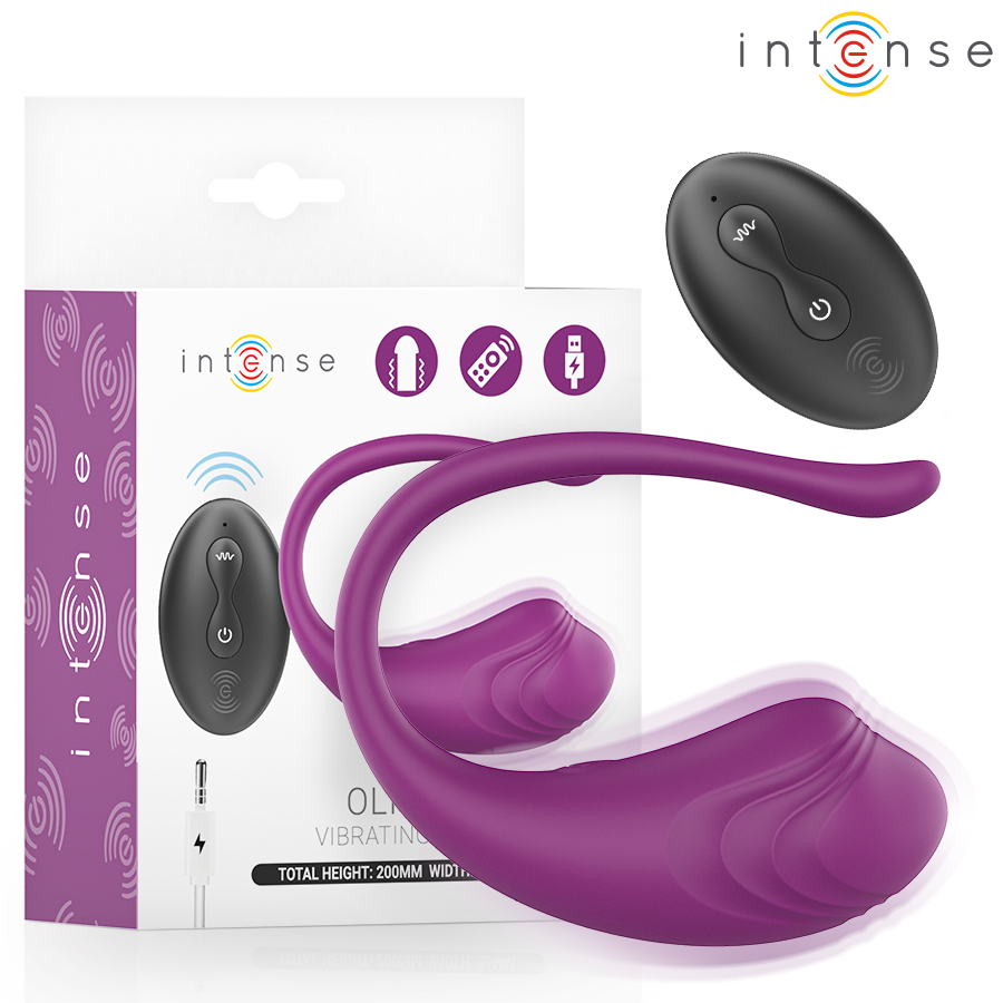 INTENSE - OLIVIA HUEVO VIBRADOR MORADO CONTROL REMOTO INTENSE REMOTE CONTROL
