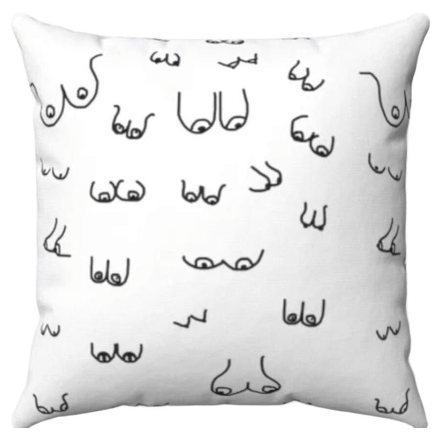 DIABLO PICANTE - 30 X 30 BOOBS CUSHION WHITE DIABLO PICANTE