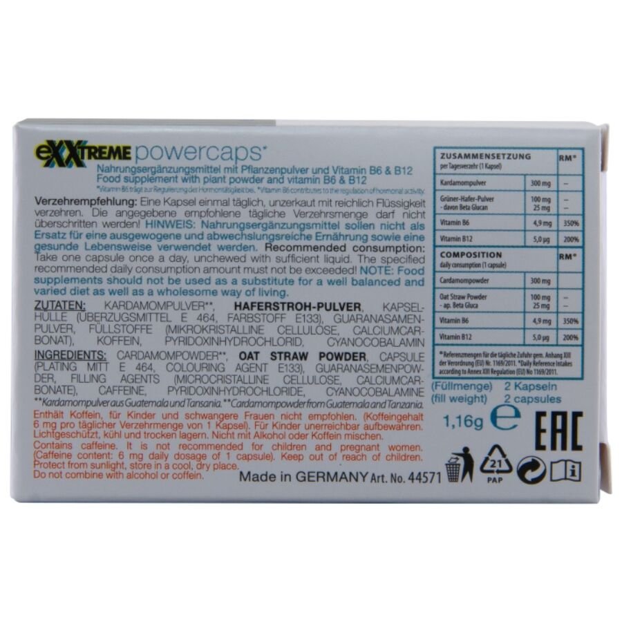 HOT - EXXTREME POWER CAPS MAN 2 UNITS