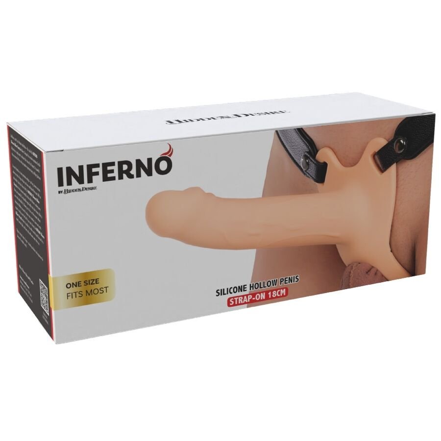 HIDDEN DESIRE - INFERNO STRAP-ON FUNDA PARA PENE 18 CM