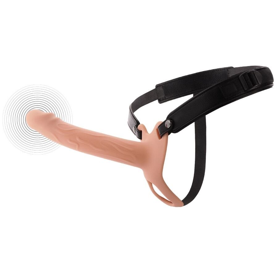 HIDDEN DESIRE - INFERNO STRAP-ON FUNDA PARA PENE CON VIBRACIÓN 20 CM HIDDEN DESIRE