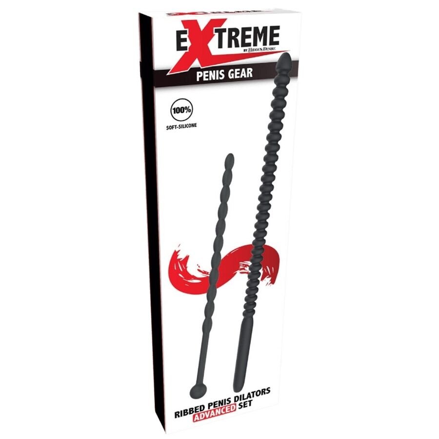 HIDDEN DESIRE - EXTREME ADVANCED DILATADORES DE URETRA CON ESTRÍAS 2 UDS