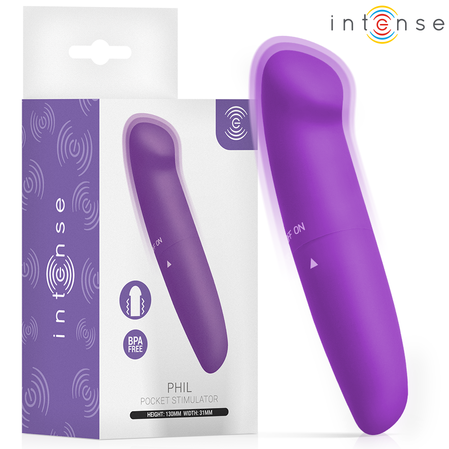 Intense - Phil G-spot Vibrator Purple 13 Cm