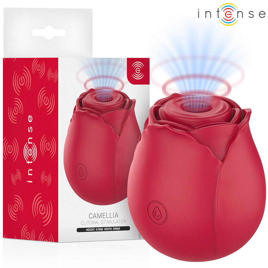 INTENSE - CAMELLIA CLITORAL SUCTION ROSE BY WAVES BORDEAUX INTENSE HIGH TECH