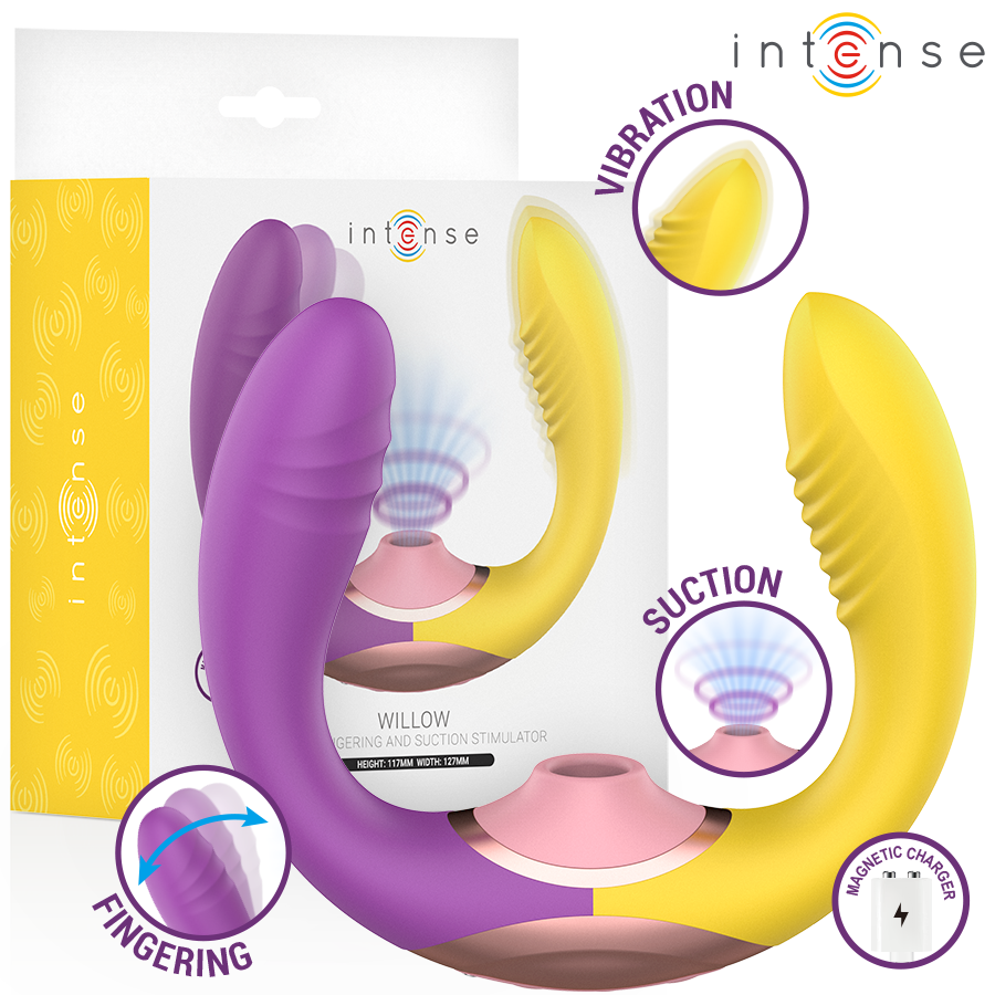 INTENSE - WILLOW 3-IN-1 SUCTION AND VIBRATION STIMULATOR INTENSE HIGH TECH