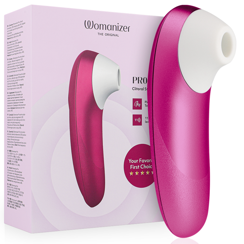 WOMANIZER - PRO VIBRANT CLITORAL STIMULATOR PINK WOMANIZER