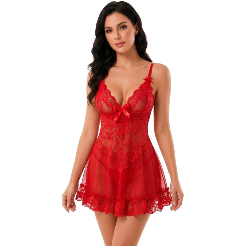 LIVCO CORSETTI FASHION - NUIT SET T-SHIRT + RED PANTY 2028 S/M LIVCO CORSETTI SETS