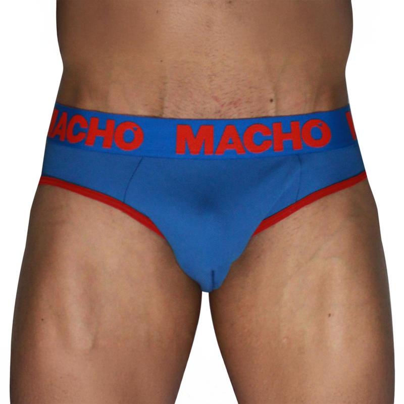 MACHO - MCH005 CLASSIC SLIP BLUE + RED L