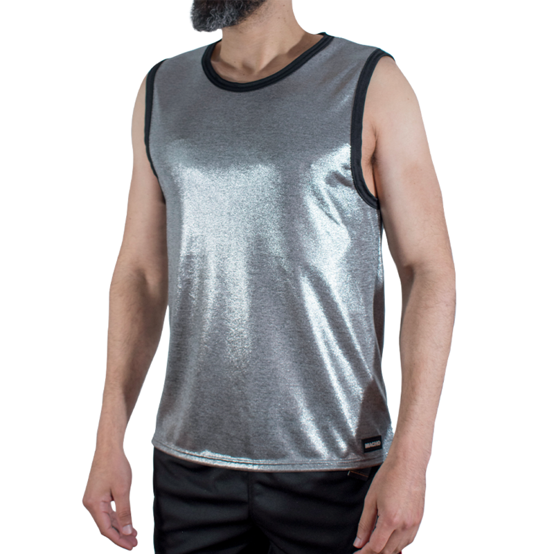 MACHO - FINE GLITTER T-SHIRT S/M MACHO UNDERWEAR