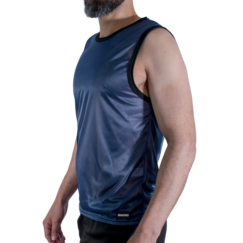 MACHO - NAVY BLUE T-SHIRT L/XL