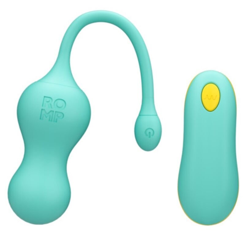 ROMP - CELLO MULTIFUNCTION VIBRATING EGG TURQUOISE REMOTE CONTROL ROMP